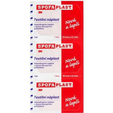 Spofaplast č. 166 3M textilní náplast —3 ks