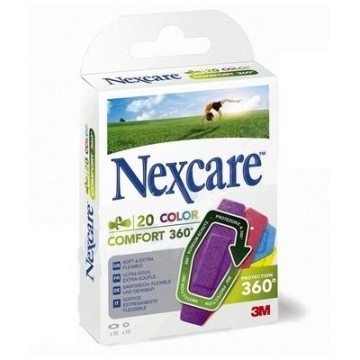 3M Nexcare Comfort 360° Color náplasti—20 ks