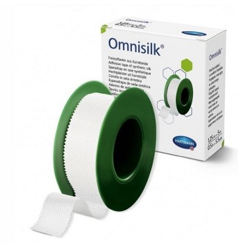 Náplast Omnisilk bílé hedvábí 1.25cmx5m—1 ks