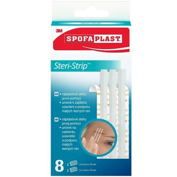 3M Spofaplast 801 Steri-Strip náplasťové stehy—8 ks