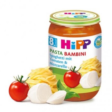 HiPP Junior BIO Rajčata se špagetami a mozzarelou —220 g