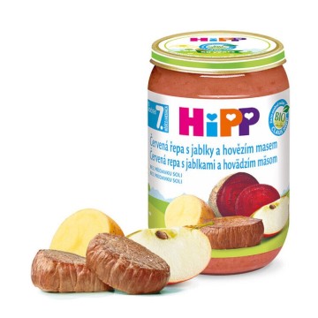 HiPP Junior BIO Červená řepa—S jablky a hovězím masem 220 g