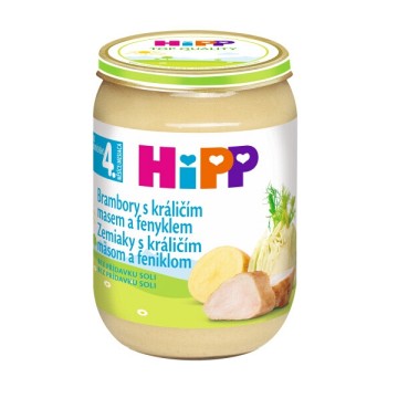 HIPP Baby Brambory s králičím masem a fenyklem—190 g