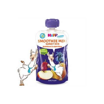 HiPP Bio Smoothie Jablko-Hruška-Borůvky—120 ml