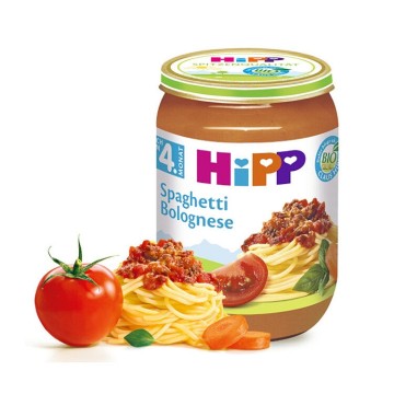 HIPP Baby Bio Špagety v boloňské omáčce—190 g