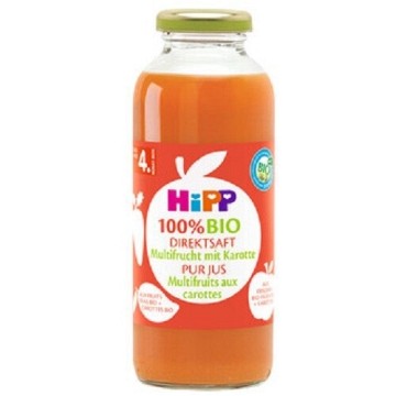 HIPP Juice 100% Bio Ovocná šťáva s karotkou—330 ml