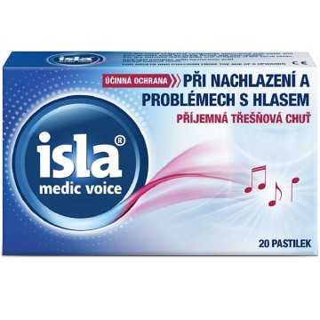 Isla Medic Voice třešeň —20 pastilek