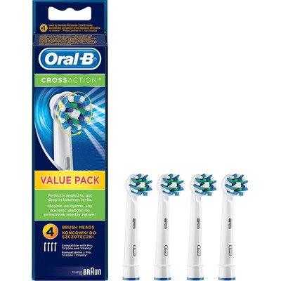 Oral-B kartáčkové hlavice EB 50 Cross action—4 ks