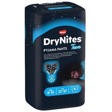 Absorpční kalhotky Huggies Dry Nites Boy—8-15let, 27-57kg, 9ks