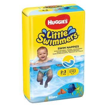 Huggies Little Swimmers vel.2-3, 3-8kg —12 ks