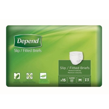 Absorpční plenkové kalhotky DEPEND SUPER—boky 80-120 cm, savost 3210ml, 15KS