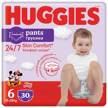 Huggies Pants Jumbo 6 15-25kg —30 ks