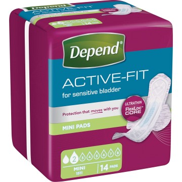 Inkontinenční vložky DEPEND Active-Fit Mini—14ks