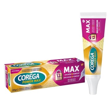 Corega Power Max upevnění a komfort—fixační krém, 40g