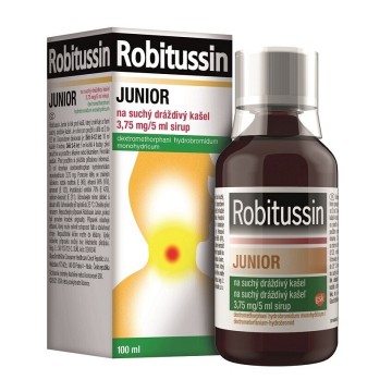 Robitussin Junior na suchý dráždivý kašel—sirup 100 ml