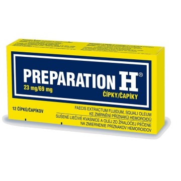 Preparation H—12 čípků