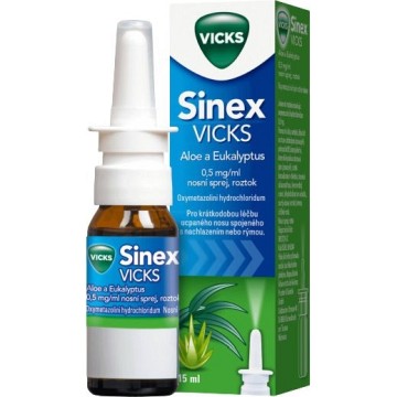 Vicks Sinex Aloe & Eucalyptus—nosní sprej 15ml