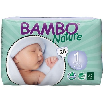 Plenkové kalhotky Bambo Nature New Born—2-4kg, 28ks