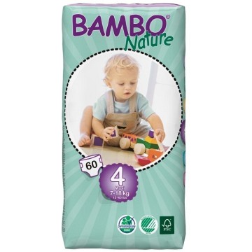 Plenkové kalhotky Bambo Nature Maxi—7-18kg, 60ks