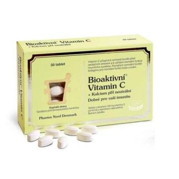 Bioaktivní Vitamín C+Kalcium pH neutrální—30 tablet