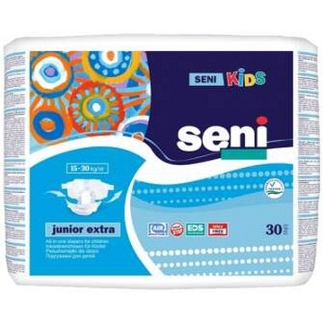 Absorpční kalhotky Seni Kids Junior—Pro děti, 16-30kg, savost 1100ml, 30ks