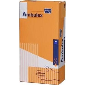 Ambulex C rukavice latexové chlorované nepudrované—S 100 ks