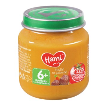 Hami příkrm hovězí na zelenině 6M—125 g