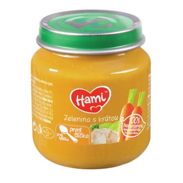 Hami příkrm Zelenina s krůtou—125 g od 4. měsíce