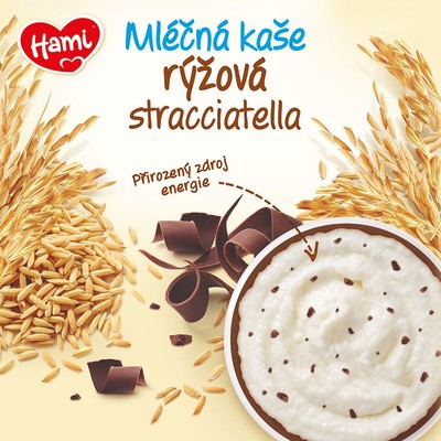 Hami mléčná kaše rýžová stracciatella—225g