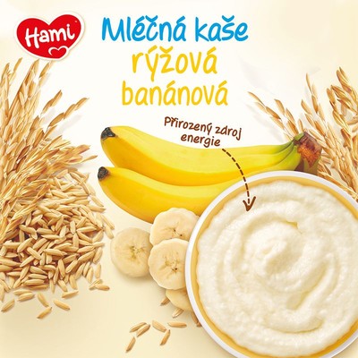 Hami mléčná rýžová kaše banánová—225g