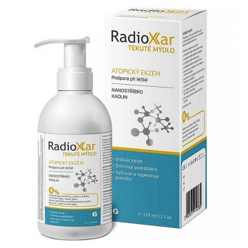 RadioXar Tekuté mýdlo s nanostříbrem + kaolinem—150 ml