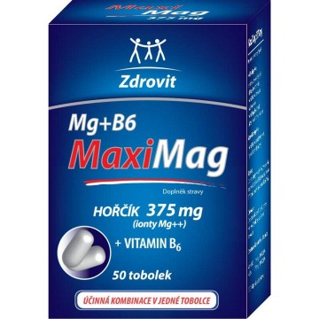 Zdrovit MaxiMag Hořčík 375 mg + B6 —50 tobolek