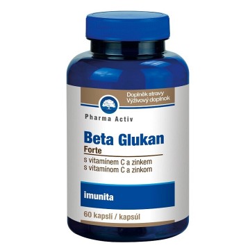 Beta Glukan Forte s vitamínem C a zinkem—60 kapslí