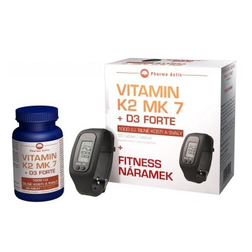 Vitamín K2 MK7 + D3 Forte—125 tablet + fitness náramek