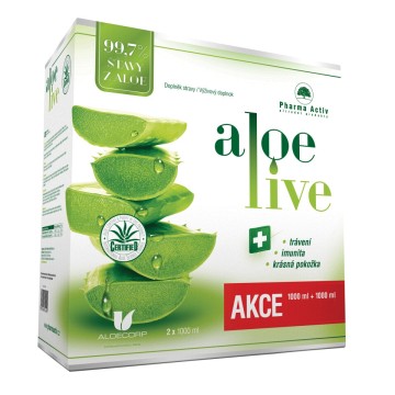 AloeVeraLife šťáva z aloe 99.7% 1+1 zdarma—1000 ml