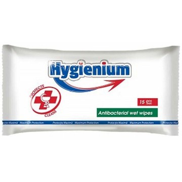 Hygienium Antibakteriální vlhčené ubrousky —15 ks