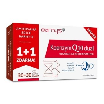 Barny´s Koenzym Q10 Dual 60mg—1+1, 60 tobolek