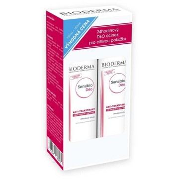 BIODERMA Sensibio Déo Anti-transpirant sprej 1+1—150 ml + 150 ml