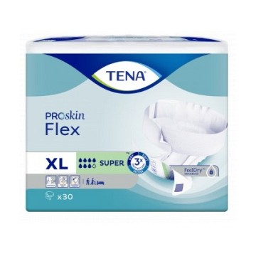 Absorpční kalhotky TENA Flex Super XL—boky 105 - 153cm, savost 3430 ml, 30 ks