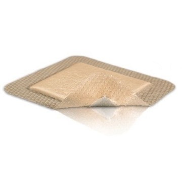 Mepilex border lite Krytí absorpční tenké—10x10cm, se silikonovou vrstvou, 5ks