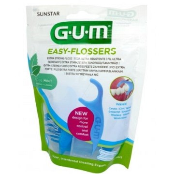 GUM Easy Flosser nosič s mentolovou nití—30 ks