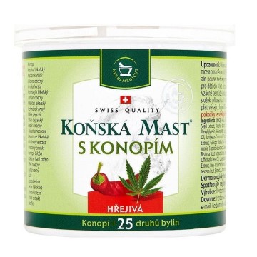 Koňská mast s konopím hřejivá—250 ml