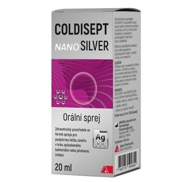 Coldisept nanoSilver orální sprej —20ml