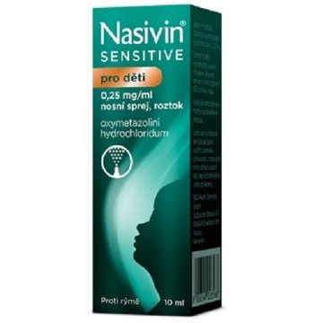 Nasivin Sensitive pro děti—0,25 mg/ml nosní sprej, roztok 10 ml