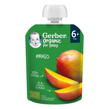 Gerber Kapsička mango 100% BIO—od 6. měsíce, 90g