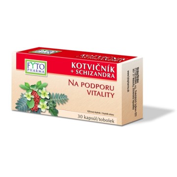 Kotvičník + Schizandra tobolky na podporu vitality—30 ks