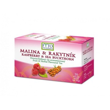 Fytopharma Ovocno-bylinný čaj Malina+Rakytník—20x2 g