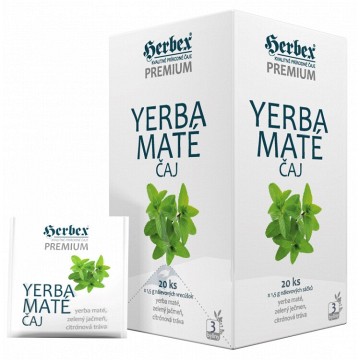 Herbex Yerba maté čaj—20x 1,5 g