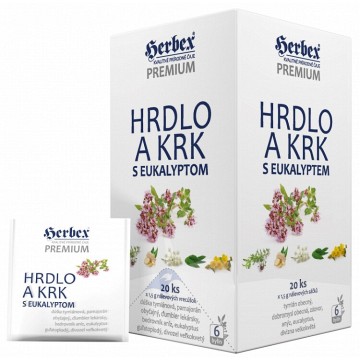 Herbex Hrdlo a krk s eukalyptem—20x 1,5 g