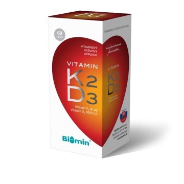 Biomin Vitamin K2+D3 1000 I.U.—60 tobolek